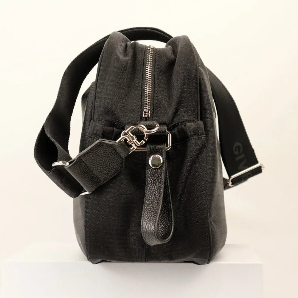 Givenchy 4G Logo Print Travel Baby Diaper Bag w/ Changing Pad, Black